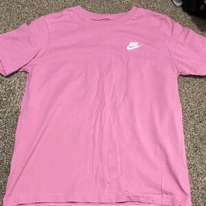 Nike Fuchsia Tee with White Logo